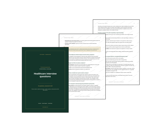 Healthcare interview questions