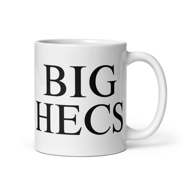 White glossy mug